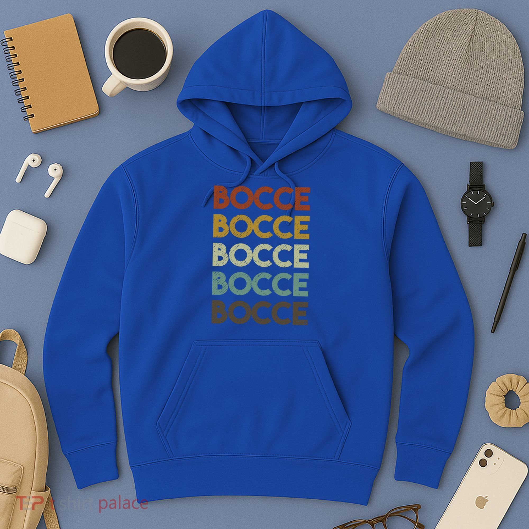 Retro Bocce Ball Cool Gift Hoodie