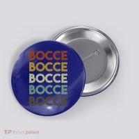 Retro Bocce Ball Cool Gift Button thumb 0