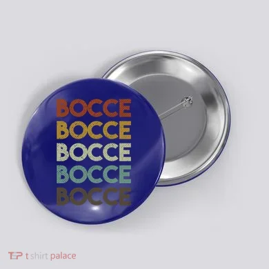 Retro Bocce Ball Cool Gift Button