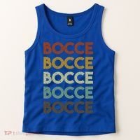 Retro Bocce Ball Cool Gift Tank Top thumb 2