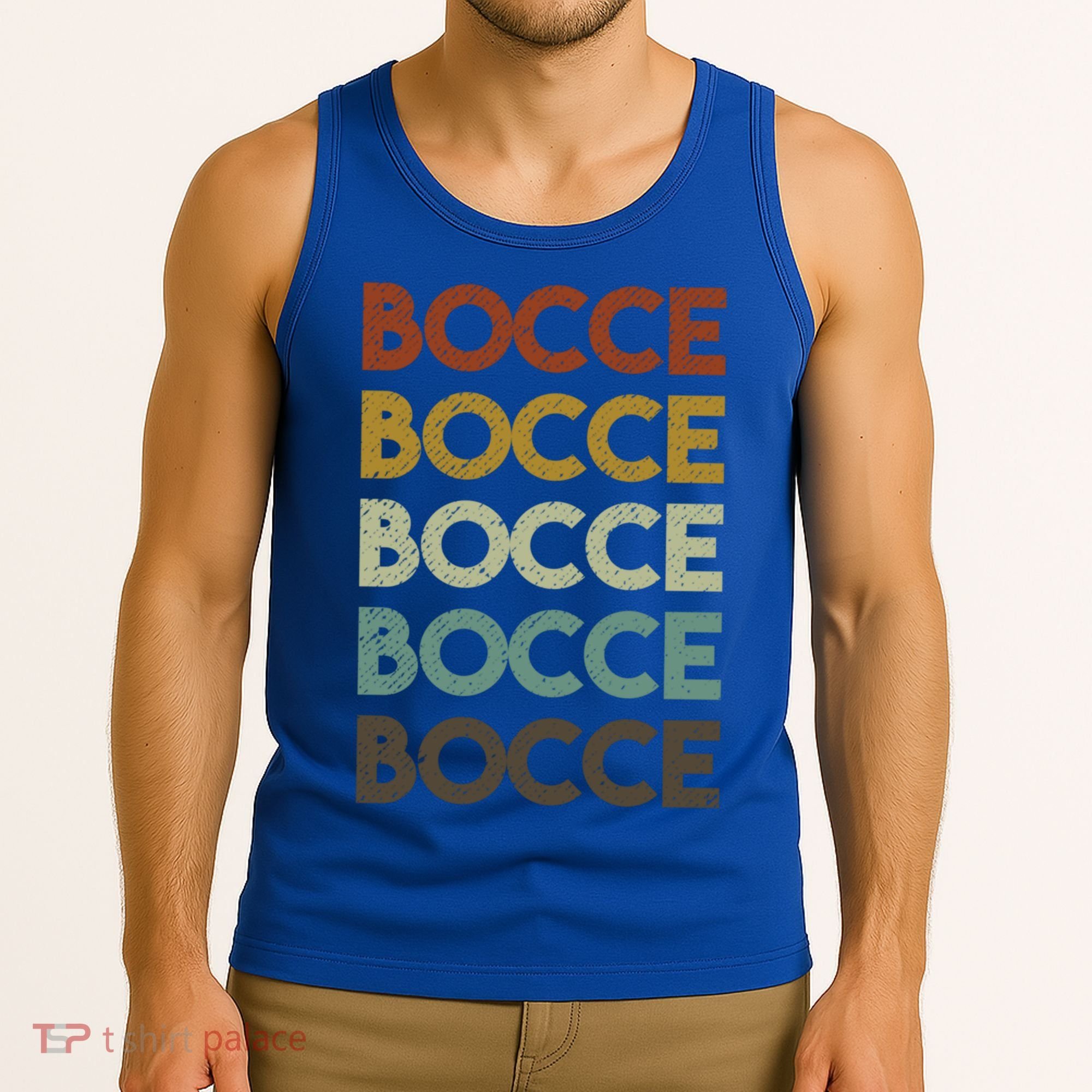 Retro Bocce Ball Cool Gift Tank Top