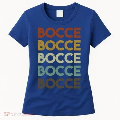 Retro Bocce Ball Cool Gift Women's T-Shirt