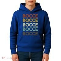 Retro Bocce Ball Cool Gift Kids Hoodie thumb 4