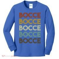 Retro Bocce Ball Cool Gift Kids Long Sleeve Shirt thumb 0