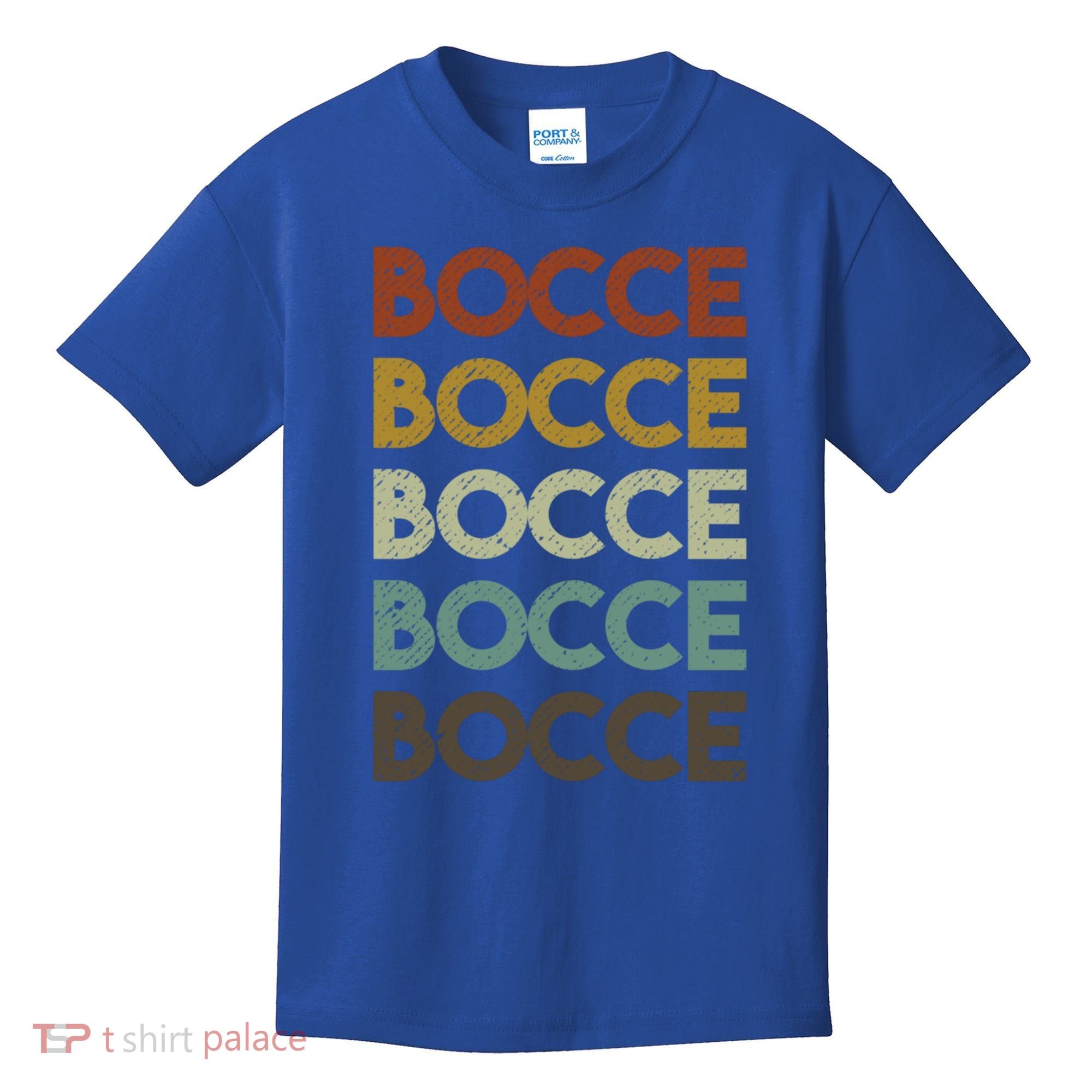 Retro Bocce Ball Cool Gift Kids T-Shirt