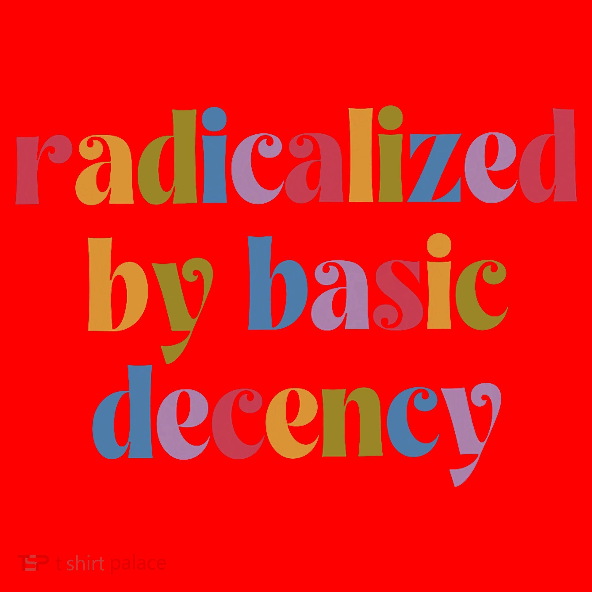 Radicalized By Basic Decency Women Santa Hat