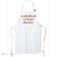 Radicalized By Basic Decency Women Apron thumb 0
