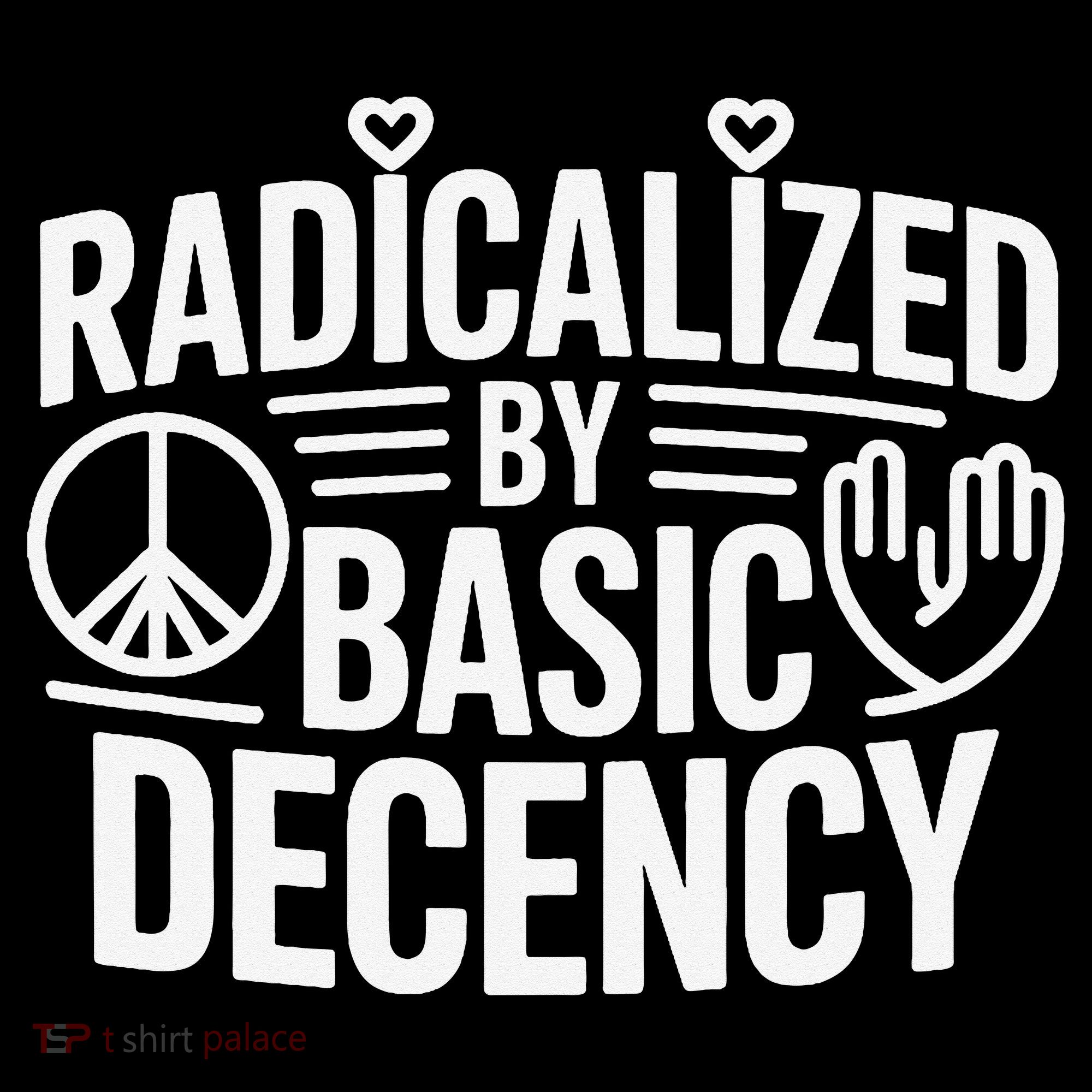 Radicalized By Basic Decency Protest Resist Persist Toddler Hoodie