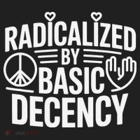 Radicalized By Basic Decency Protest Resist Persist Golf Towel thumb 3