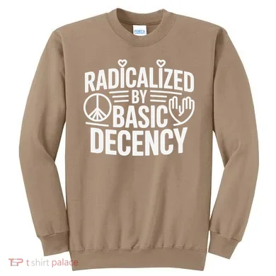 Radicalized By Basic Decency Protest Resist Persist Sweatshirt