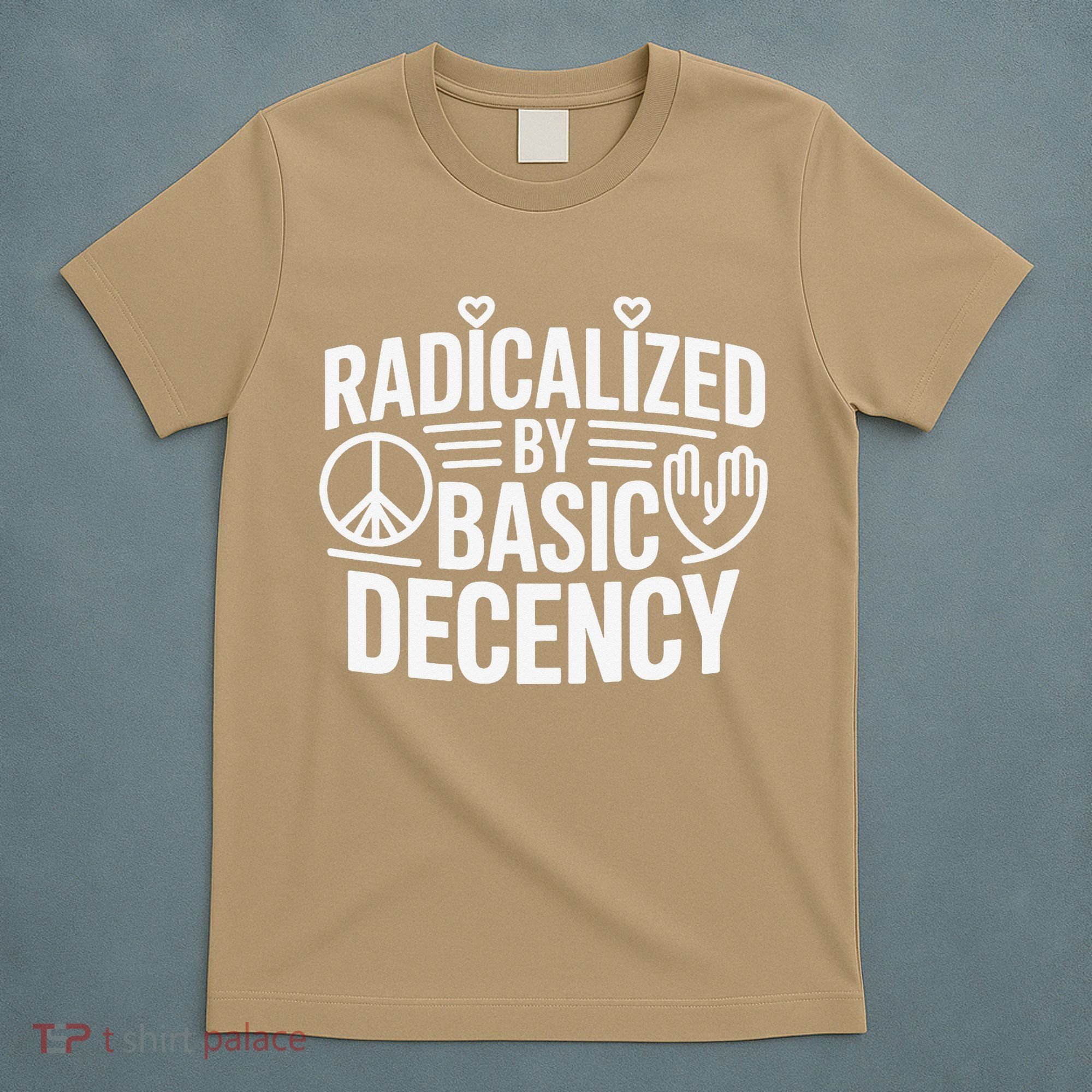 Radicalized By Basic Decency Protest Resist Persist T-Shirt