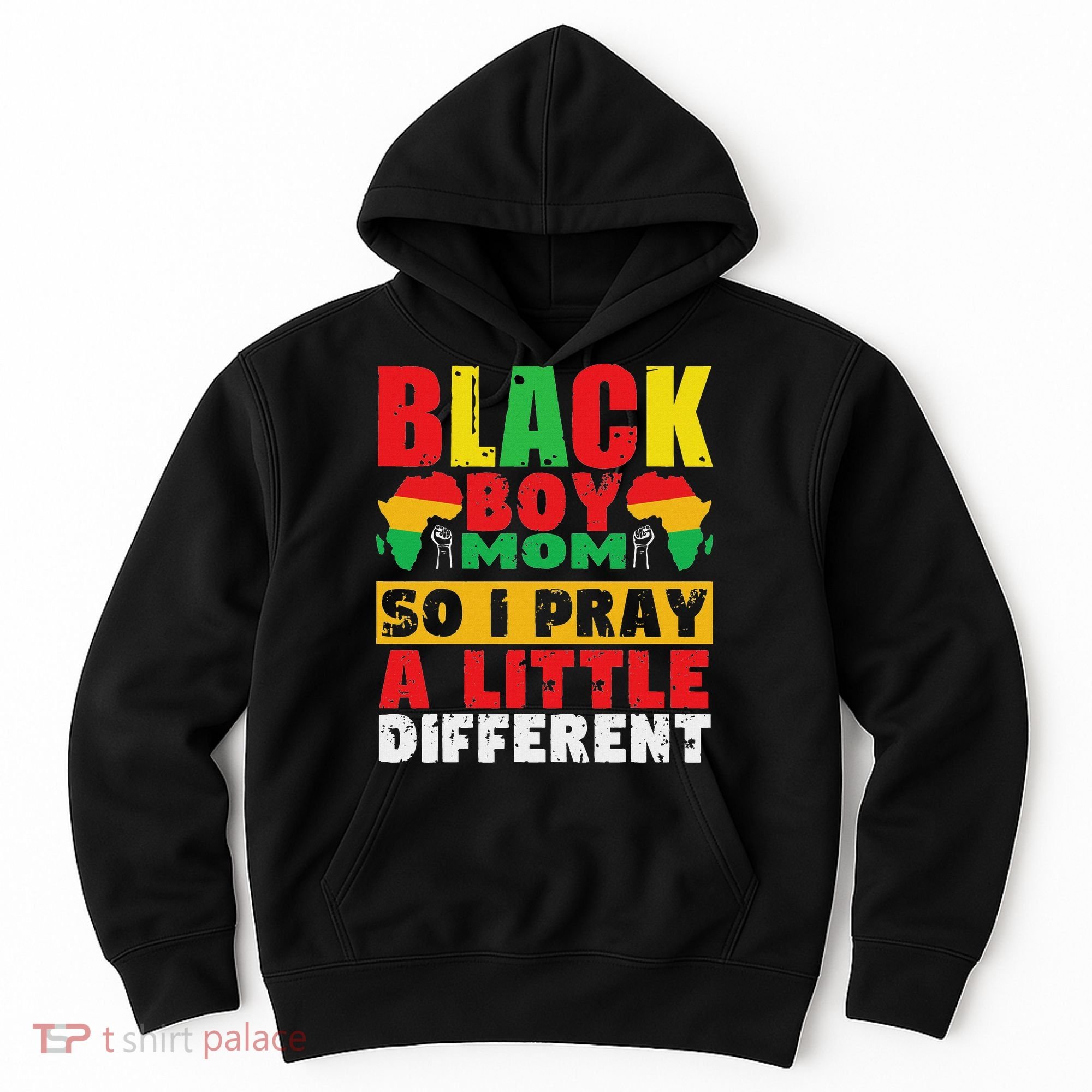 Religious Black Boy Mom Mama Black History Month African Hoodie