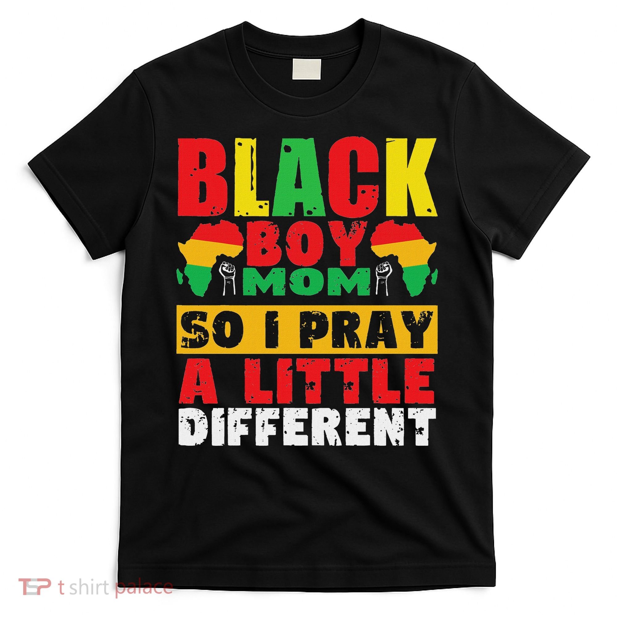 Religious Black Boy Mom Mama Black History Month African T-Shirt