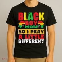 Religious Black Boy Mom Mama Black History Month African T-Shirt thumb 3