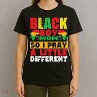 Religious Black Boy Mom Mama Black History Month African T-Shirt thumb 4