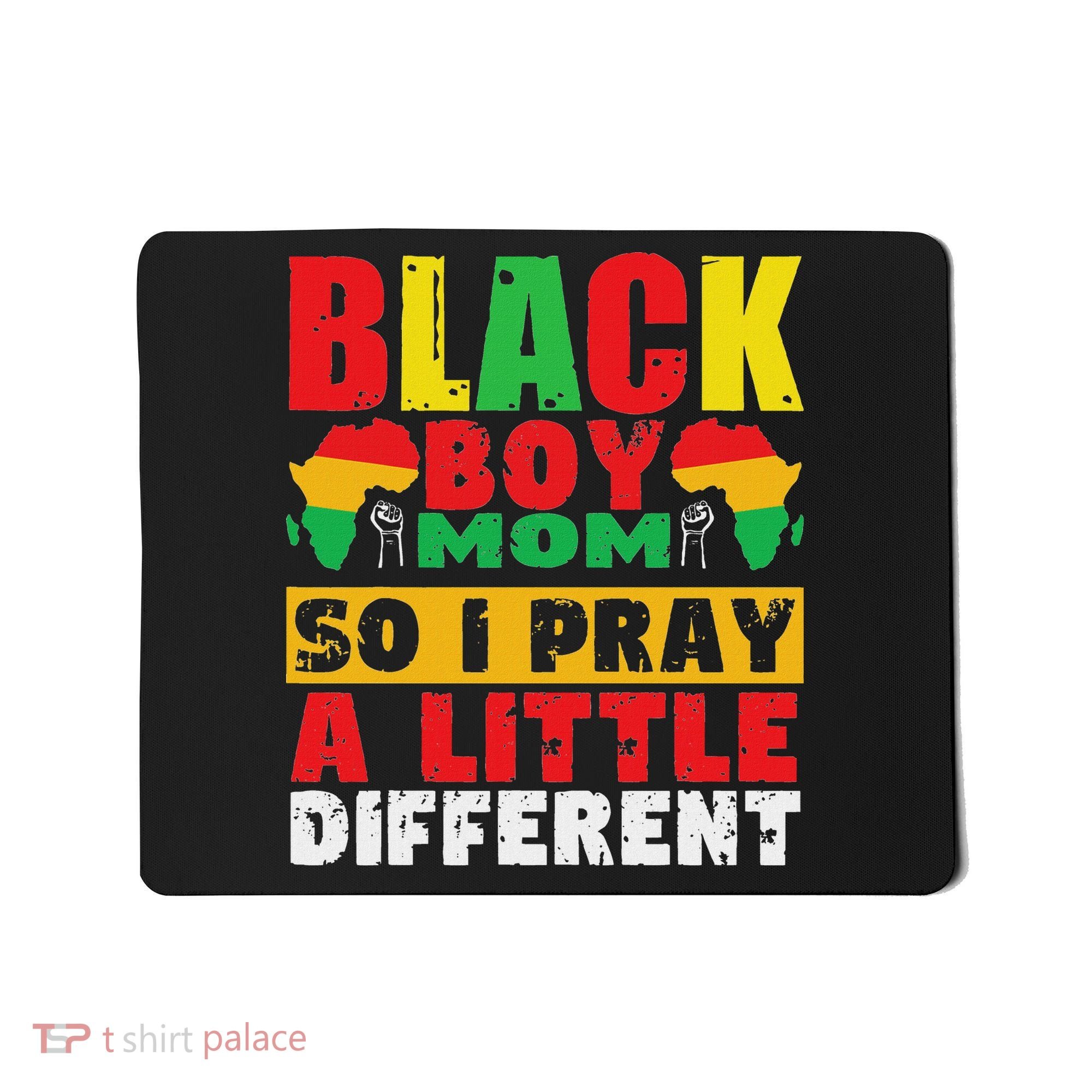 Religious Black Boy Mom Mama Black History Month African Mousepad