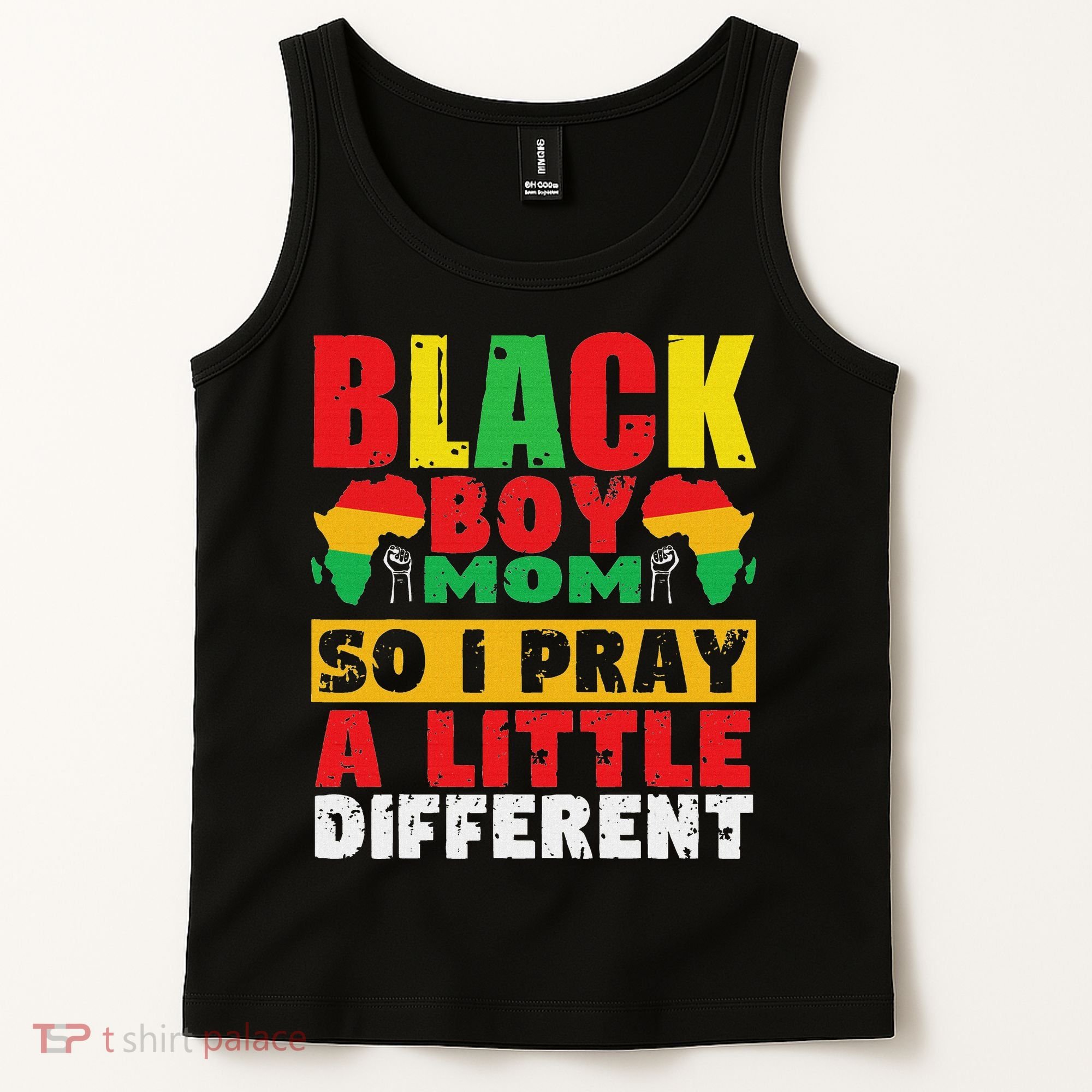 Religious Black Boy Mom Mama Black History Month African Tank Top
