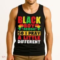 Religious Black Boy Mom Mama Black History Month African Tank Top thumb 3