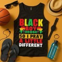 Religious Black Boy Mom Mama Black History Month African Tank Top thumb 4