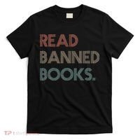 Read Banned Books Librarians Banned Books Week Retro Vintage T-Shirt thumb 0