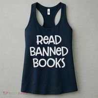Read Banned Books Women's Tank Top thumb 3