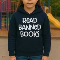 Read Banned Books Kids Hoodie thumb 3