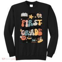 Retro Bye Bruh First Grade Happy Last Day Of School Sweatshirt thumb 0