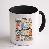 Retro Bye Bruh First Grade Happy Last Day Of School Coffee Mug thumb 1