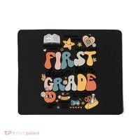 Retro Bye Bruh First Grade Happy Last Day Of School Mousepad thumb 0