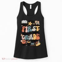 Retro Bye Bruh First Grade Happy Last Day Of School Women's Tank Top thumb 0