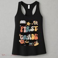 Retro Bye Bruh First Grade Happy Last Day Of School Women's Tank Top thumb 3