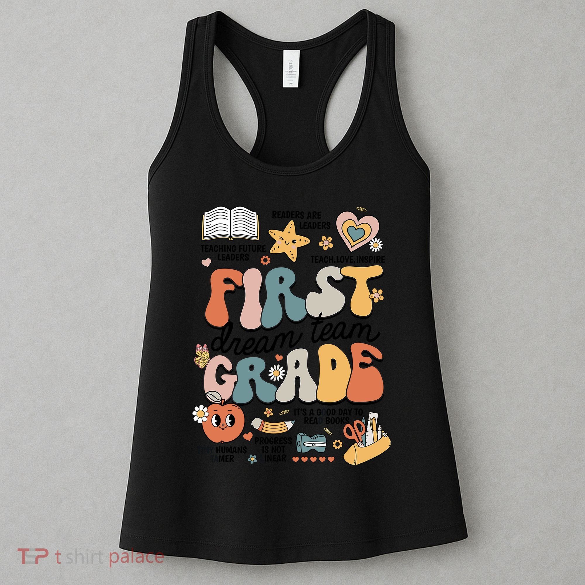 Retro Bye Bruh First Grade Happy Last Day Of School Women's Tank Top