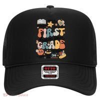 Retro Bye Bruh First Grade Happy Last Day Of School Hat thumb 0