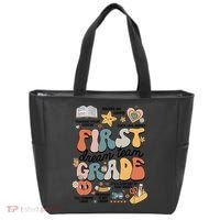 Retro Bye Bruh First Grade Happy Last Day Of School Tote Bag thumb 0