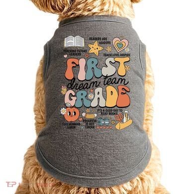Retro Bye Bruh First Grade Happy Last Day Of School Doggie Tank
