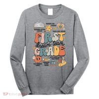 Retro Bye Bruh First Grade Happy Last Day Of School Long Sleeve Shirt thumb 0