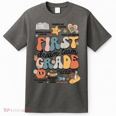 Retro Bye Bruh First Grade Happy Last Day Of School T-Shirt