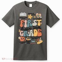Retro Bye Bruh First Grade Happy Last Day Of School T-Shirt thumb 0