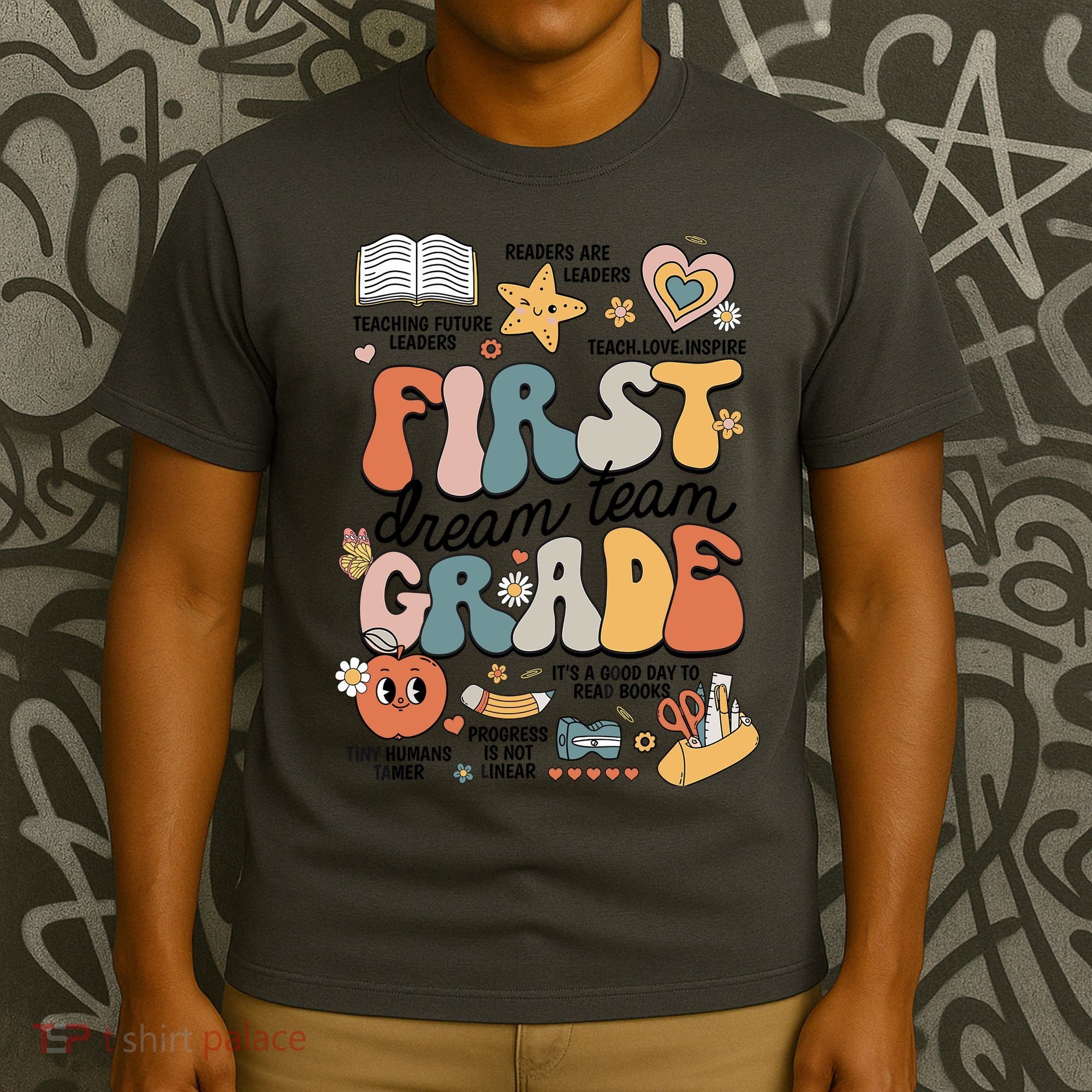 Retro Bye Bruh First Grade Happy Last Day Of School T-Shirt