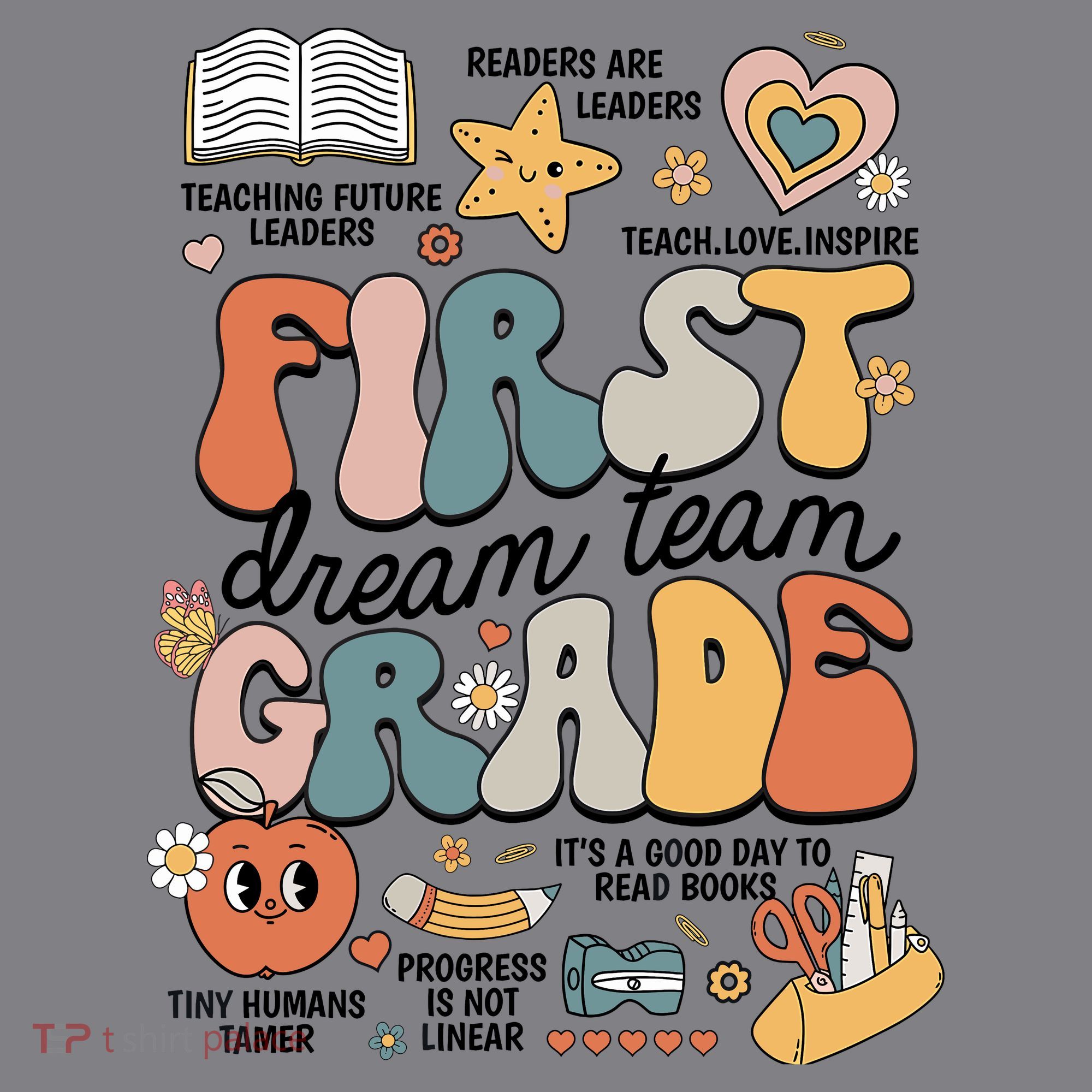 Retro Bye Bruh First Grade Happy Last Day Of School T-Shirt