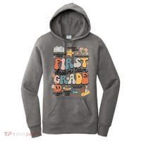 Retro Bye Bruh First Grade Happy Last Day Of School Women's Hoodie thumb 0