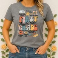Retro Bye Bruh First Grade Happy Last Day Of School Women's T-Shirt thumb 2