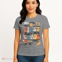 Retro Bye Bruh First Grade Happy Last Day Of School Women's T-Shirt thumb 4