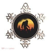 Retro Bigfoot Believer Silhouette Sasquatch Hide And Seek Ornament thumb 0