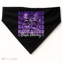 Radicalized By Basic Decency Coquette Bow For Women USA-Made Doggie Bandana thumb 0