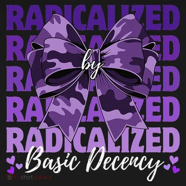 Radicalized By Basic Decency Coquette Bow For Women Bucket Hat