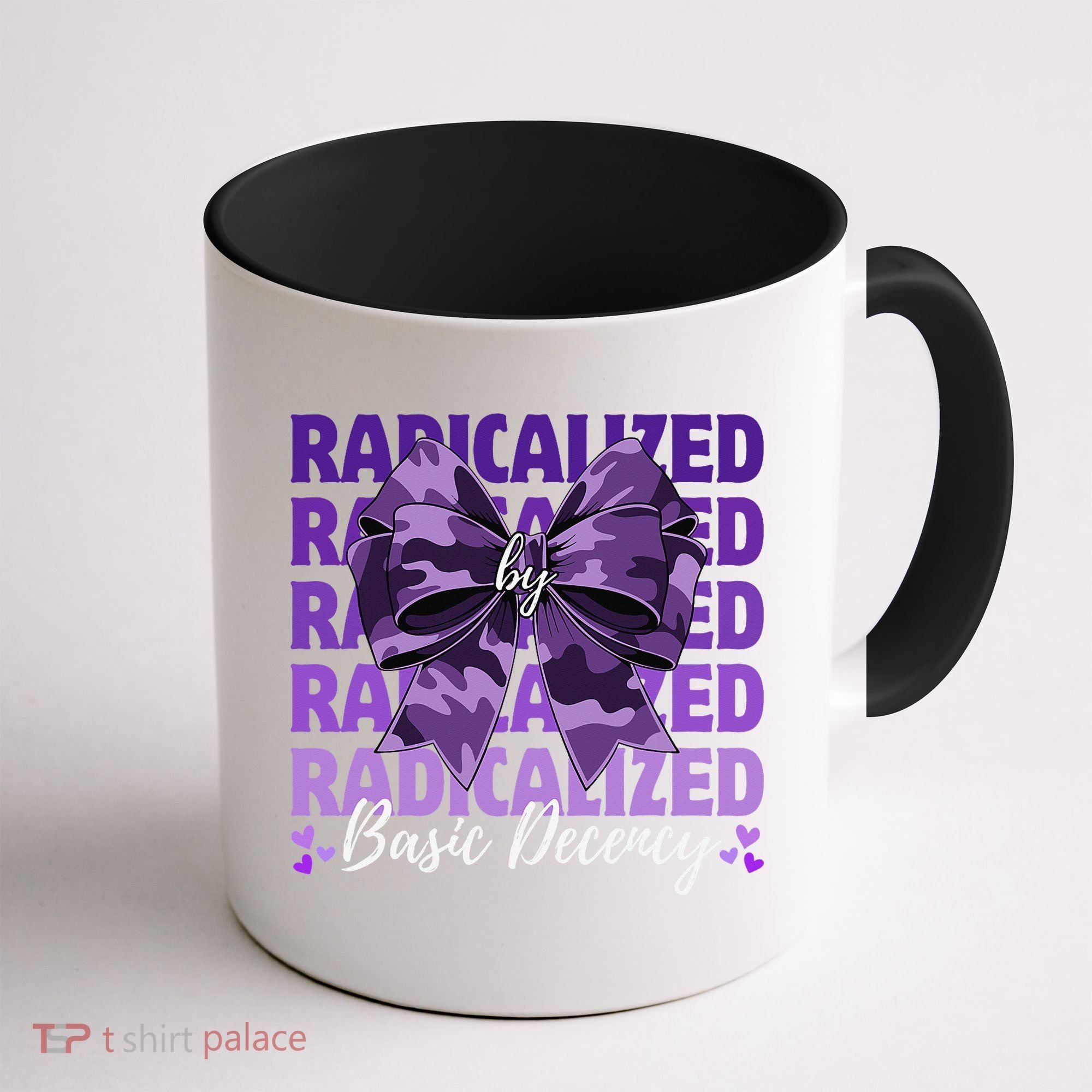 Radicalized By Basic Decency Coquette Bow For Women Coffee Mug
