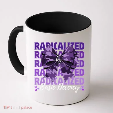 Radicalized By Basic Decency Coquette Bow For Women Coffee Mug