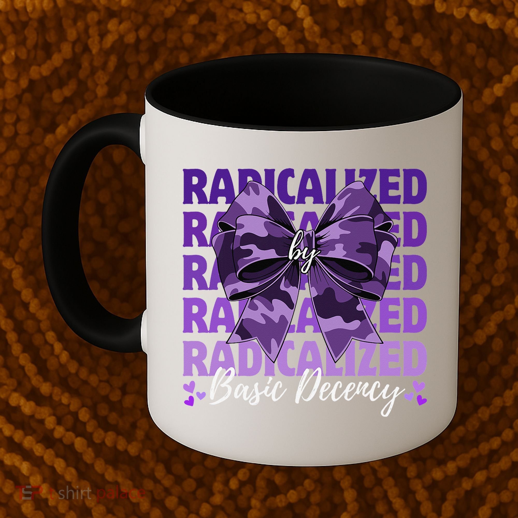 Radicalized By Basic Decency Coquette Bow For Women Coffee Mug