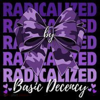 Radicalized By Basic Decency Coquette Bow For Women Coaster thumb 2